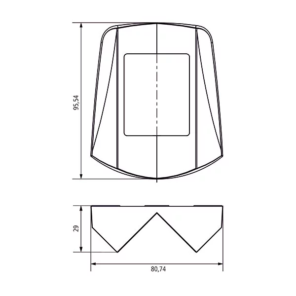 ACCESORIO PARA MONTAJE EN ESQUINA THELUXA S WH 9070902 THEBEN - Imagen 2