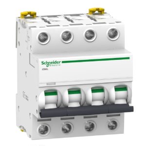 Miniature Circuit Breaker – Acti 9 iC60L – 4P – 63 A – 15 kA – AC/DC