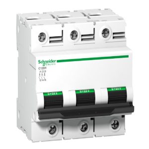 Miniature Circuit Breaker – Acti9 C120H – 3P – 80 A – 15 kA