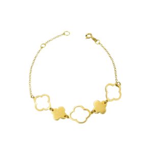 Pulsera Alhambra Trébol Slim – Oro 18K