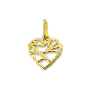 Dije Corazón Enmallado-Oro 18K