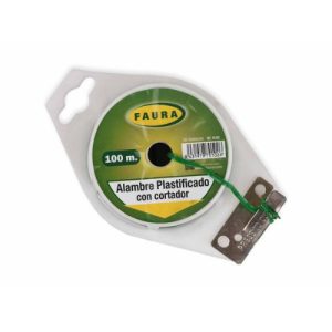 Alambre Plastificado C/Cortador 1mm x 100 m (Faura)