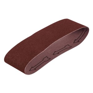 1 banda de lija 3 x 21″ p/madera grano 80 en paquete de 5 Truper BALI-380M 15799