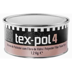 TEX POL 4 Masilla de poliéster con fibra de vidrio 1,2kg