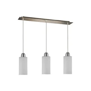 Colgante De 3 Luces Con Tulipa Cono/Cilindro Acero