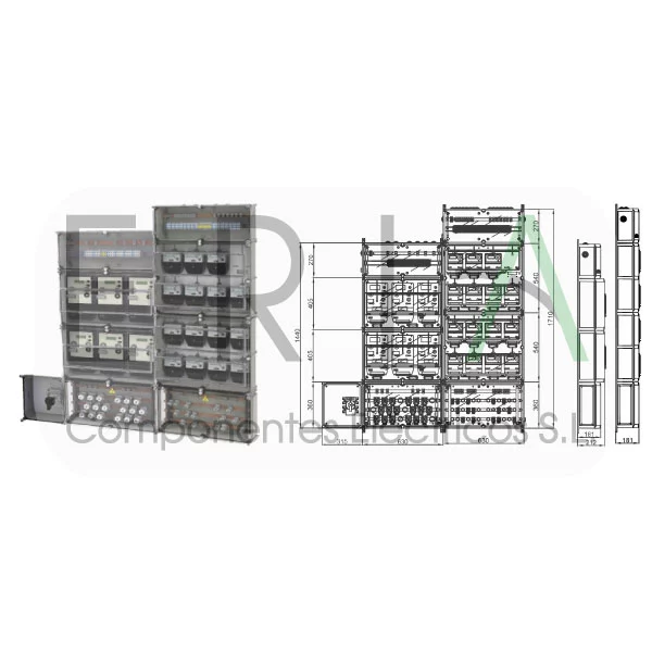 COLUMNA MODULAR 15 MONOFÁSICOS + 6 TRIFÁSICOS IBERDROLA