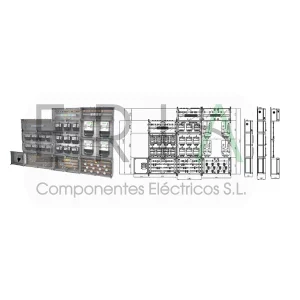 COLUMNA MODULAR 17 MONOFÁSICOS + 4 TRIFÁSICOS IBERDROLA