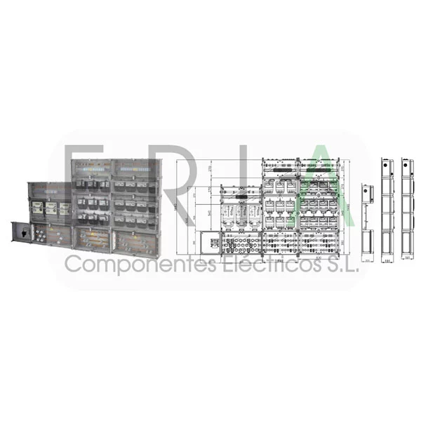 COLUMNA MODULAR 21 MONOFÁSICOS + 3 TRIFÁSICOS IBERDROLA