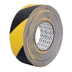 Rollo 18 m de cinta antiderrapante ama/negra 50mm c/abrasivo Truper CIA-218P 101449