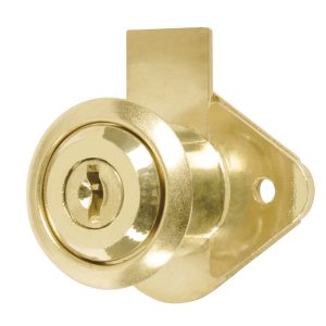 Cerradura para mueble, modelo 21, latón, Hermex Basic CM-21L-P 23505