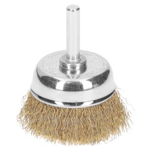 Carda de copa 1-3/4″ alambre grueso para taladro, Truper CO-2 11571