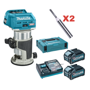 FRESADORA 3/8″ 40V XGT BL + MAKPAC 2 BAT 40VMAX XGT 4.0AH