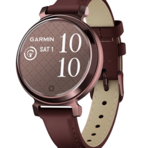 Lily 2 Clásico Bronce oscuro con correa de cuero morada