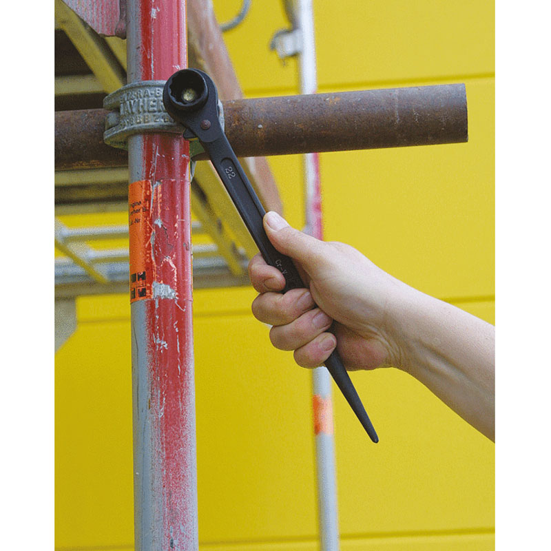 Llave para andamios con carraca 19x22mm - Imagen 6