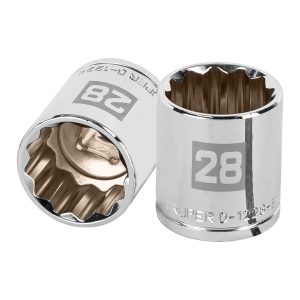 Dado de 28 mm, 12 puntas, cuadro 1/2″, Truper D-1228-EM 13542