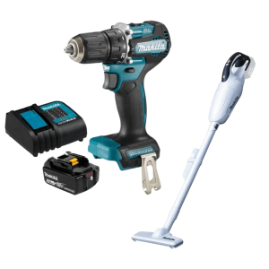 ASPIRADORA LXT 18V / 650ML + TALADRO PERCUTOR 1/2″ 18V LXT