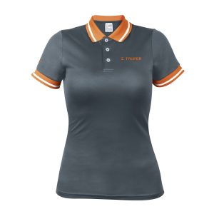 Playera tipo polo dry fit gris, para dama, talla CH, Truper DRY-GD-C 61086