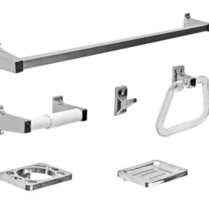 JUEGO DE ACCESORIOS PARA BAÑO ECOFRENDLY PLASTICO X 6 PIEZAS