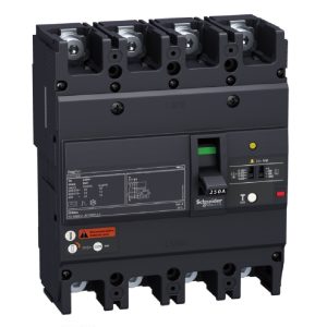 Molded Case Earth Leakage Circuit Breaker – Fixed – EZCV250N 4P 63 A – 25 kA