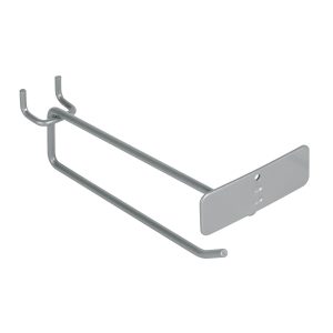 Gancho recto 6″ con portaetiqueta para perfocel y ranurado, Truper GA-6X 50153