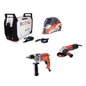 COMBO INVERSIOR SKYARC FX-170A 110/220V+CARETA P/SOLDAR 610+PULIDORA 4’+TALADRO 1/2´´