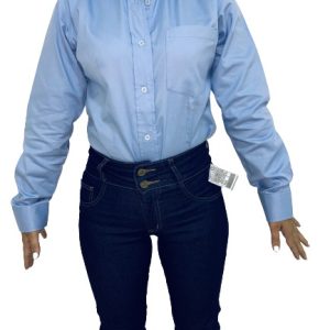 CAMISA FORMAL TWILL M/L DAMA BOSTER