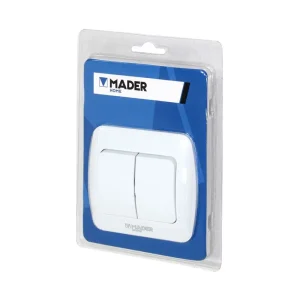 Interruptor interior doble blanco 68070