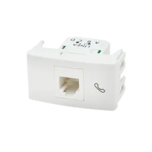 Mod. Toma Telefonico Rj11 Blanco Categoria 3 Kalop