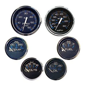FARIA, KIT DE INDICADORES (INBOARD) (Vel,Tacom,Comb,Vol,Temp.Agua,Psi Oil.) MOD. CHESAPEAKE C/NEGRO