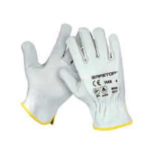 Guante de cuero blanco 114B (Par)