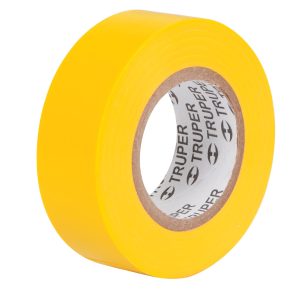 Cinta de aislar de 9 m x 19 mm, amarilla, Truper M-22A 13512