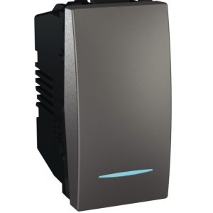 Rocker Switch – 2-Way – 16A – 250VAC – with Indication Lamp – Graphite