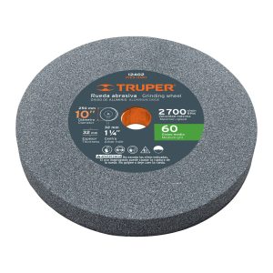 Piedra para esmeril 10 X 1-1/4″, óxido de aluminio, grano 60 Truper PIES-1060 12402