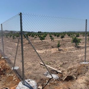 Poste ángulo de 1,25 metros lacado verde