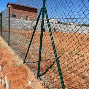 Poste centro 2,00 metros lacado verde