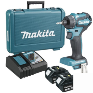 Taladro Atornillador Hex 1/4″ 18v 40 Nm BL 2×3.0 Ah DDF083RFE Makita