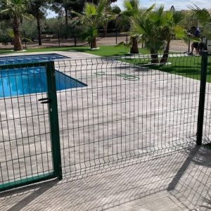 Puerta De Paso Malla Hercules lacada verde 1,53 Metros alto