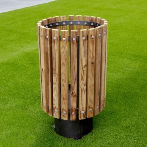 Papelera Madera Moncayo 75x40x40 cm Novedad 2023