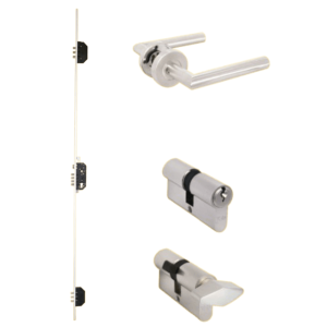 Kit de Embutir de 3 Puntos + Manija Milán Yale 11445