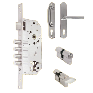 Kit de embutir de 4 bulones con escudo Milán Yale 11568