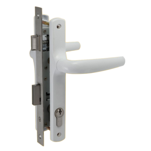 Cerradura A20 con manija y cilindro Blanco YALE 16453