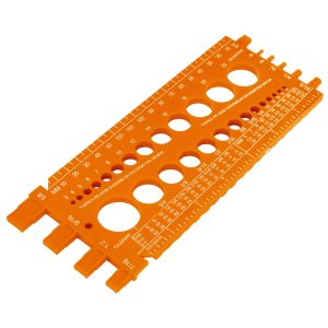 Regleta medidora de tuercas y tornillos, 22 cm, Truper REGLA-22 10811