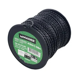 Rollo de cuerda en espiral de nailon de 4,5 mm y 128 m 90444