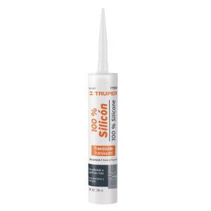 Sellador transparente 100% silicón de 280 ml, Truper SIL-100T 17559