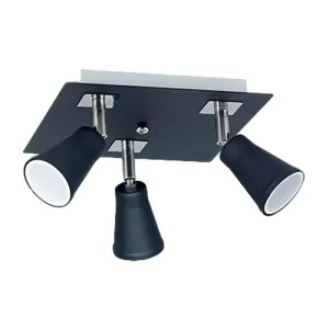 Spot Dublin 3L Gu10 Techo 200 X 200Mm Negro