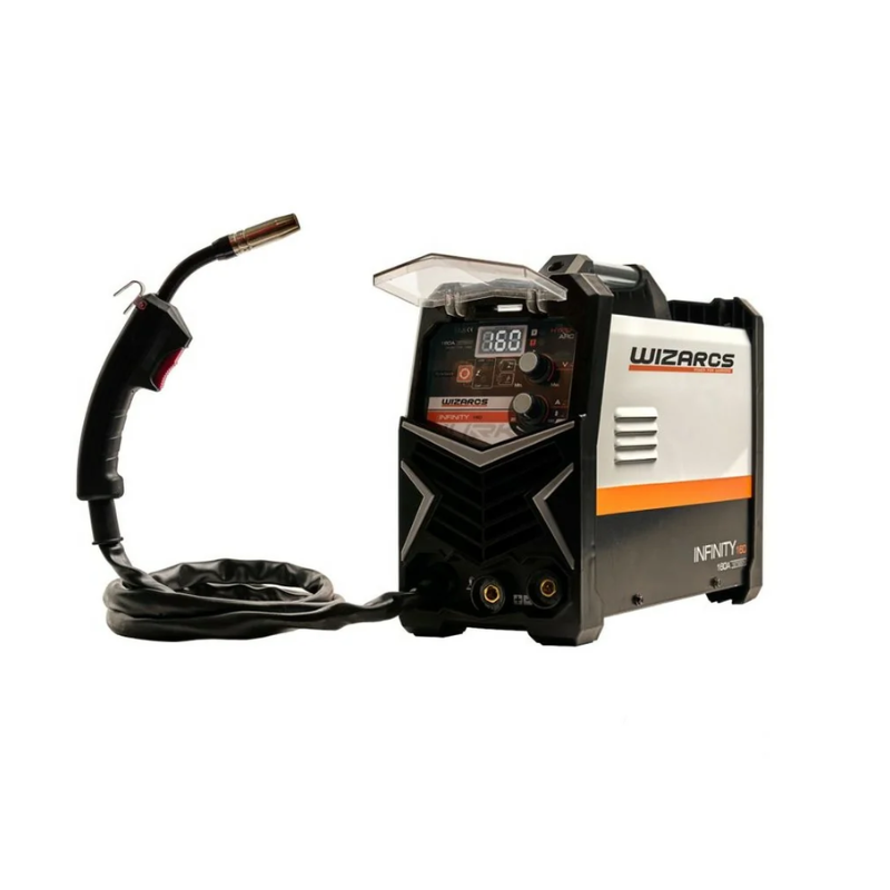 Soldador Multiproceso Inverter Wizarcs Infinity 160 160 A+ mascara hyper