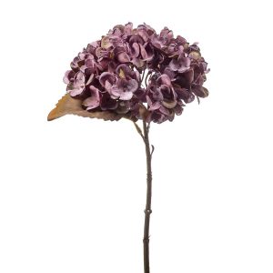 Tallo de hortensia violeta, 34 cm.(12 unidades)