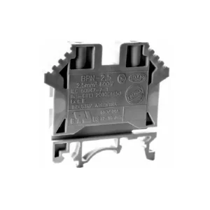 Borne De Paso 16Mm Riel Din Gris