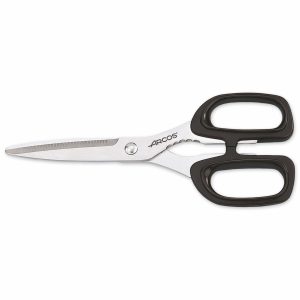 Arcos 185301 – Tijeras de cocina de mango negro de 20 cm