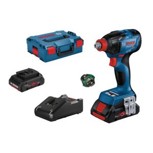 Atornillador/llave de impacto a batería Bosch GDX 18V-210 C + 2x4Ah ProCore